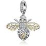 Insect Charm 925 Sterling Silver bee,Butterfly, Dragonfly, Animal Charms Fit on 3mm Pandora Snake Chain Bracelet