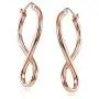 Hoops & Loops Sterling Silver Infinity Polished Hook Endless Earrings Hoops & Loops Sterling Silver Infinity Polished Hook Endless Earrings