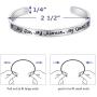 Army Mom Bracelet My Son My Soldier My Hero Navy Air Force Military Jewelry Stainless Steel Polished 1/4”6'' Inches 1 Pack