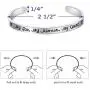 Army Mom Bracelet My Son My Soldier My Hero Navy Air Force Military Jewelry Stainless Steel Polished 1/4”6'' Inches 1 Pack