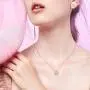 SNZM Jewelry Set for Women Rose Gold Cubic Zirconia Crystals Necklace and Sterling Silver Earrings Set for Wedding SNZM Jewelry Set for Women Rose Gold Cubic Zirconia Crystals Necklace and Sterling Silver Earrings Set for Wedding