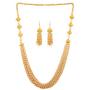 Touchstone Indian Bollywood Handcrafted Traditional Royal Mughal Kundan Polki Meenakari Enamel Colorful Wedding Designer Jewelry Long Necklace Set in Gold and Silver Tone for Women.