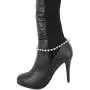 TFJ Women Western Jewelry Boot Bracelet Metal Chain Rhinestones String Shoe Charm Silver Color TFJ Women Western Jewelry Boot Bracelet Metal Chain Rhinestones String Shoe Charm Silver Color