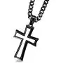 MOWOM Stainless Steel Pendant Necklace Cross 23 Inch Chain MOWOM Stainless Steel Pendant Necklace Cross 23 Inch Chain