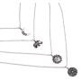 Kercisbeauty Halloween Boho Multi layer Silver Long Necklace for Women and Teen Girls with Moon Elephant Rune Pendant Choker Party Jewelry