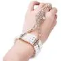 Coucoland 1920s Flapper Bracelet Ring Set Roaring 20s The Great Gatsby Austrian Crystals Imitation Pearl Bracelet Accessory Coucoland 1920s Flapper Bracelet Ring Set Roaring 20s The Great Gatsby Austrian Crystals Imitation Pearl Bracelet Accessory