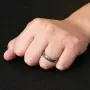 HZMAN 5mm Vintage Stainless Steel Silver Gold Plated Wedding Engagement Rings Ruby Anniversary Promise Rings HZMAN 5mm Vintage Stainless Steel Silver Gold Plated Wedding Engagement Rings Ruby Anniversary Promise Rings