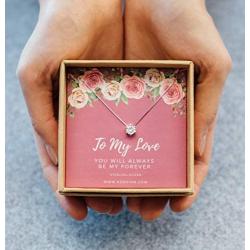 KEDRIAN To My Love Necklace, 925 Sterling Silver, Girlfriend Gifts For Women, Wife Gift, Gifts For Girlfriend, Love Necklace Pendant, Necklaces For Girlfriend, Mothers Day, Wife Birthday Gift Ideas