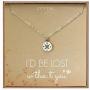 EFYTAL Necklace Gift for Girlfriend / Wife, Sterling Silver Cute I Love You Compass Heart Jewelry For Her, Id Be Lost Without You Valentines Day, Romantic Anniversary Birthday Gift Ideas
