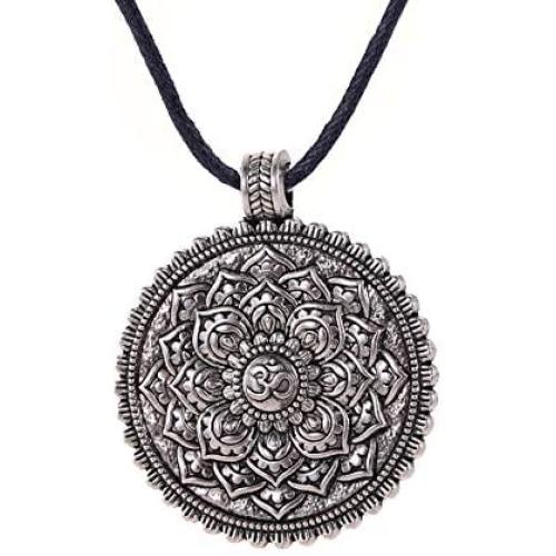 My Shape Fashion Indian Yoga Necklace for Women Men Pendant Necklace OM Yoga Chakra Amulet Necklace Jewelry