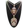 Shiny Jewelers USA Mens ICED Out Rapper MASK Hip HOP Pendant 24'' Box, Cuban, Rope Chain Necklace