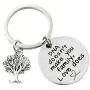 Hibetek Step Parent Keychain Gifts DNA Doesnt Make You Family Love Does Keychain Jewelry Step Mom Gift Keychain, Step Dad Gift Keychain Adoption Keychain