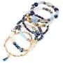 RIAH FASHION Bead Multi Layer Versatile Statement Bracelets - Stackable Beaded Strand Stretch Bangles Sparkly Crystal Mix, Tassel Charm RIAH FASHION Bead Multi Layer Versatile Statement Bracelets - Stackable Beaded Strand Stretch Bangles Sparkly Crystal Mix, Tassel Charm