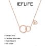 Mother Daughter Necklace, White Gold Plated Infinity Circle Necklace Gifts for Mom and Daughter Heart Initial Necklace Mother Daughter Gifts Mothers Day Christmas Birthday Gifts for Women Girls