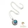 Beautiful Season DIY Blue Moon Celtic Triquetra Necklace Pendant Silver Plated Charm Moon Jewelry Triquetra Pagan Necklace