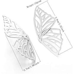 TIANHONGYAN Bohemian Hollow Butterfly Earrings Unique simple Butterfly wing Stud Lightweight Boho Dangle Drop Earrings for Women Girls Jewelry