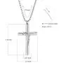 zeqingjw Stainless Steel Cross Cremation Jewelry for Mens Crucifix Prayer Urn Pendant Necklace for Ashes Jesus Cross Keepsake Memorial Ash Jewelry zeqingjw Stainless Steel Cross Cremation Jewelry for Mens Crucifix Prayer Urn Pendant Necklace for Ashes Jesus Cross Keepsake Memorial Ash Jewelry