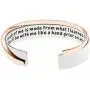 MS. CLOVER Gifts for Teacher, What I Learned from You-Thank You for Helping Me Grow Hand Stamped Stainless Steel Cuff Bracelets, Teacher Gift, Graduation Gifts.