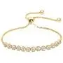 WeimanJewelry CZ Zircon Small Flower Cubic Zirconia Adjustable Chain Bracelet for Women Wedding