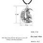 Flzaitian Wolf Jewelry Wolf and Crescent Moon Necklace for Men for Women