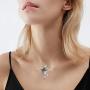 CHUYUN Frog Pendant Necklace Vintage Silver Plated Funny Animal Pendant Charm Necklace Jewelry for Women Men Children
