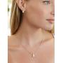 Mariell Delicate Round-Cut Cubic Zirconia Necklace Earrings Set for Brides, Bridesmaids or Everyday Wear