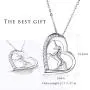 Women 925 Sterling Silver Love Heart Unicorn Pendant Necklace - Van Chloe CZ Diamond White Gold Plated Necklace Valentines Day Mothers Day Jewelry Gift for Women Girls Women 925 Sterling Silver Love Heart Unicorn Pendant Necklace - Van Chloe CZ Diamond White Gold Plated Necklace Valentines Day Mothers Day Jewelry Gift for Women Girls