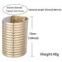 W WOOGGE Women Collar Necklace Choker 18K Gold Silver Chunky Chain Necklace for Girls Costume Cosplay Halloween Party W WOOGGE Women Collar Necklace Choker 18K Gold Silver Chunky Chain Necklace for Girls Costume Cosplay Halloween Party
