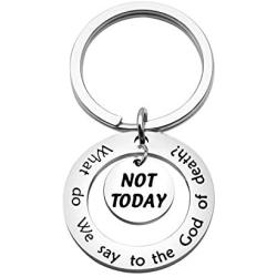 MAOFAED Inspirational Gift Encouragement Gift Fandom Gift What Do We Say to The God of Death Not Today