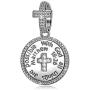 NINAQUEEN 925 Sterling Silver Charm With God All Things Are Possible Cross Religious Dangle Charms for Pandöra Bracelets Inspirational Necklaces Birthday Gifts for Girlfriend Wife