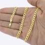 Nuragold 10k Yellow Gold 7mm Cuban Curb Link Chain Bracelet, Mens Womens Lobster Lock 7'' 7.5'' 8'' 8.5'' 9''