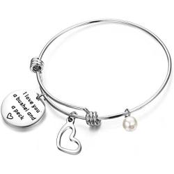 MAOFAED Mother Bracelet I Love You a Bushel and a peck Bracelet Gift for Mom Grandmom