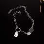 DVE Fashion Chain Bracelet, Hollow Out Heart Pendant Silver Plated Chain Bracelets for Women, Nickel-Free, Hypoallergenic