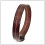 Heavstjer Punk Alloy Buckle Wristband Leather Cuff Bracelet
