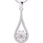 ALOV Jewelry Sterling Silver Cubic Zirconia Pendant Necklace ALOV Jewelry Sterling Silver Cubic Zirconia Pendant Necklace