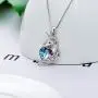 TOUPOP [Horse/Giraffe/Unicorn] Necklace s925 Sterling Silver Pendant Necklace Jewelry with Heart Crystal, Birthday Christmas Valentines Day Mother’s day Gifts for her Mom Women Teen Girls Animal Lovers