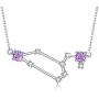 MUATOGIML Zodiac Sign Necklace 925 Sterling Silver 12 Constellation Horoscope Astrology Pendant Necklaces Jewelry Birthday Gifts for Women Mom Daughter Girlfriend Wife