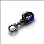 Fusamk Punk Rock Titanium Steel Dragon Claw Crystal Ball Pendant Necklace,24'' Link Chain