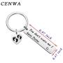 CENWA Parents of Twins Gift Twin Mom/Dad Keychain You Dont Scare Me I Have Twins Dad/Mom of Twins Gift