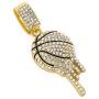 HH Bling Empire Iced Out NBA Never Broke Again Youngboy Rapper Chains for Men in Silver Gold Multicolored 24 Inches