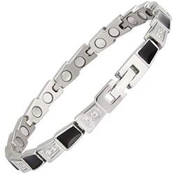 EBUTY Magnetic Bracelet for Women Sparkling Cubic Zirconia