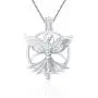 LGSY Phoenix Cage Pendants for Pearl Jewelry Making Sterling Silver, Design Pearl Cage Pendants for Adorable Gift