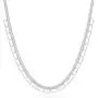 Womens Necklace 18k Necklace Stainless Steel Jewelry Women Stainless Steel Necklace Women Necklace Width 4mm Total Length 15.7inches+1.9inches Adjustable