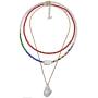 YBMYCM Rainbow Bead Necklace - Boho Tiny Beaded Choker Necklace Jewelry Gifts for Women