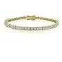 GemStar USA Cubic Zirconia Princess-Cut Channel Set Fashion Tennis Bracelet