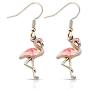 Pink Enamel Flamingo Bird Dangle Earrings Owl Earrings Unicorn Earrings Daisy Earrings Romantic Bird Jewelry for Women Girls