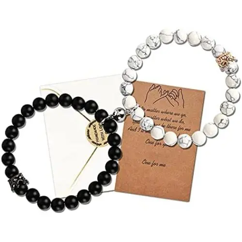 Magnetic Bracelets for Couples King&Queen Crown Bracelets Friendship Matching Bracelets His and Her Distance Beads Bracelet Gifts for Men Women Magnetic Bracelets for Couples King&Queen Crown Bracelets Friendship Matching Bracelets His and Her Distance Beads Bracelet Gifts for Men Women