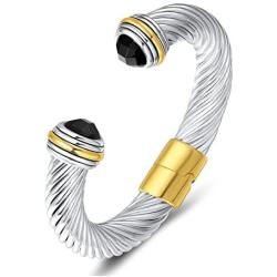 UNY Cuff Antique Wire Charms Women Vintage Trendy Fashion Designer Inspired Unique Bracelets Bangles
