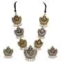 Zephyrr Lord Ganesha/Moon Design Necklace Earrings Set Ethnic Indian Women Jewelry Zephyrr Lord Ganesha/Moon Design Necklace Earrings Set Ethnic Indian Women Jewelry