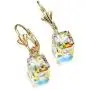 Swarovski Crystal Cube Drop Earrings for Women Leverback Dangle Earrings 14K Gold Plated Hypoallergenic Jewelry Swarovski Crystal Cube Drop Earrings for Women Leverback Dangle Earrings 14K Gold Plated Hypoallergenic Jewelry